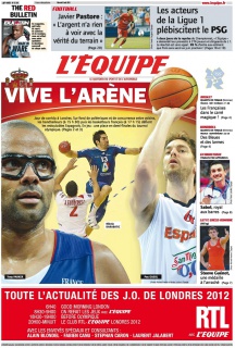 L'equipe Edition du 08 Août 2012