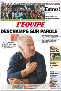 L'equipe Edition du 17 Août 2012