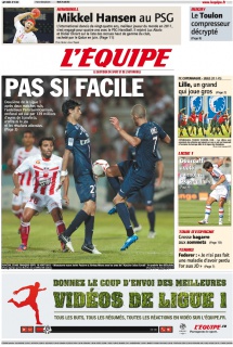 L'equipe Edition du 21 Août 2012