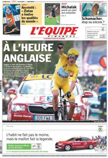 L'equipe Edition du 22 Juillet 2012