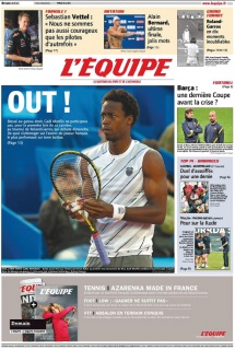 L'equipe Edition du 25 Mai 2012