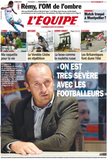 L'equipe Edition du 26 Septembre 2012