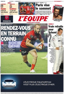 L'equipe Edition du 29 Septembre 2012