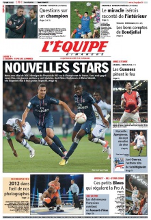 L'equipe Edition du 30 Decembre 2012