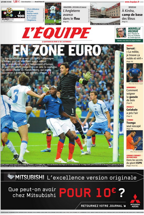 L'Equipe - Mercredi 29 février 2012