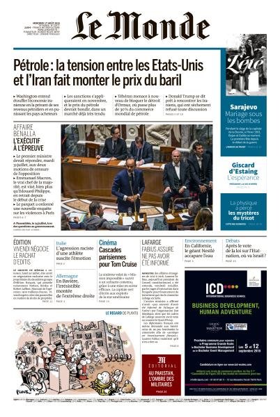 Le Monde du 16 Avril 2020