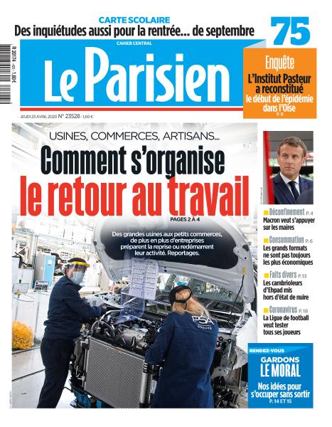 Le Parisien du 23 Avril 2020